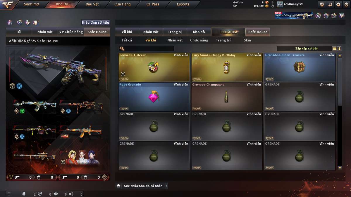 shop acc cf uy tin gia re